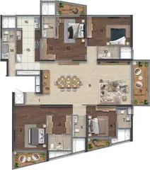 Project Image of 4 BHK Flat for Resale in Purva Orient Grand Sudhama Nagar, Bangalore - Image 66086