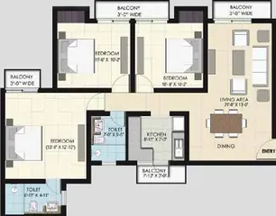 Project Image of 3 BHK Flat for Resale in BPTP Park Floors 1 Sector 77, Faridabad - Image 66753
