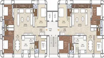 Project Image of 4 BHK Flat for Resale in Rameshwaram Devbhoomi Vesu, Surat - Image 68455