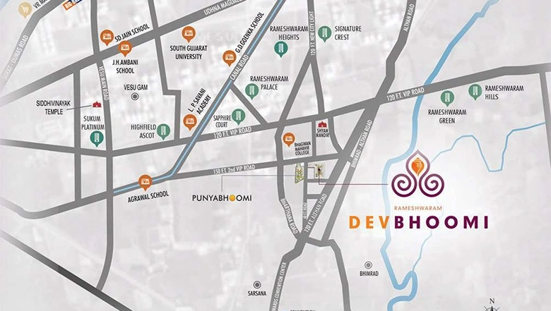 Project Image of 4 BHK Flat for Resale in Rameshwaram Devbhoomi, Vesu - Image 68452