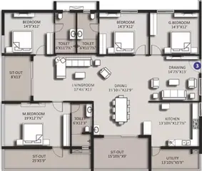 Project Image of 4 BHK Flat for Resale in Makuta Horizon Kompally, Hyderabad - Image 68427