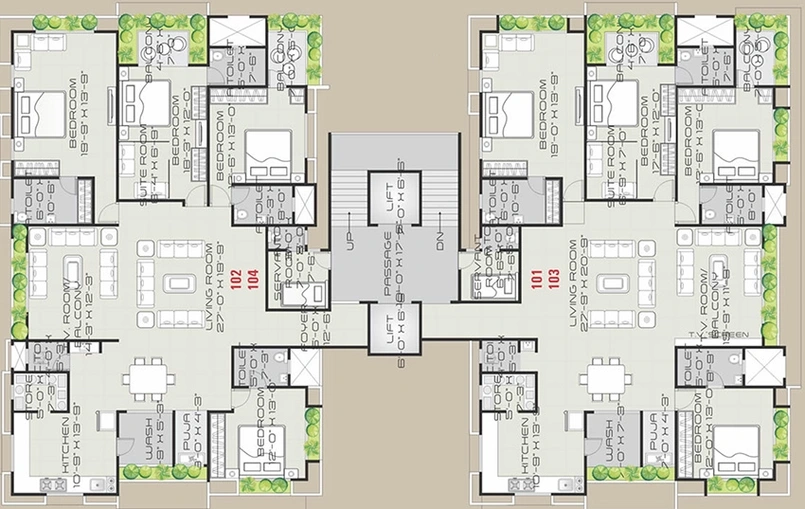 Project Image of 4 BHK Flat for Resale in Raghuvir Salasar Palace I, Vesu - Image 69820