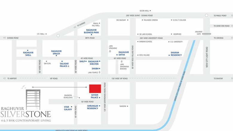 Project Image of 4 BHK Flat for Resale in Raghuvir Silverstone, Vesu - Image 70309