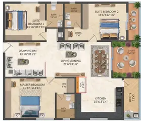 Project Image of 3 BHK Flat for Resale in SAS IWA Manikonda, Hyderabad - Image 72929