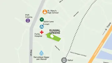 Project Image of 2 BHK Flat for Resale in Runwal Greens Mulund West, Mumbai - Image 73444