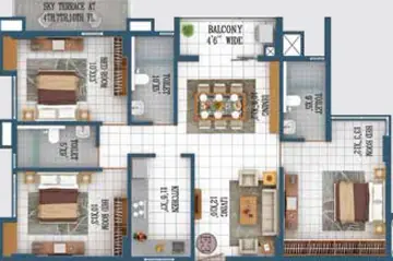 Project Image of 3 BHK Flat for Resale in Orbit Lumiere BT Road, Kolkata - Image 73559
