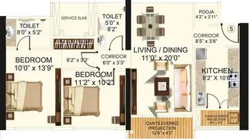 Project Image of 2 BHK Flat for Resale in Neelam Senroofs Phase 1 Mulund East, Mumbai - Image 74207