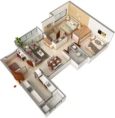 Project Image of 3.5 BHK Flat for Resale in Runwal Anthurium Valentine Mulund West, Mumbai - Image 74305