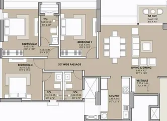 Project Image of 3 BHK Flat for Resale in Viceroy Savana Kandivali East, Mumbai - Image 75713