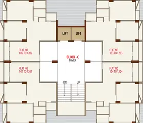 Project Image of 3 BHK Flat for Rent in Madhuram Blossom Chandkheda, Ahmedabad - Image 76623