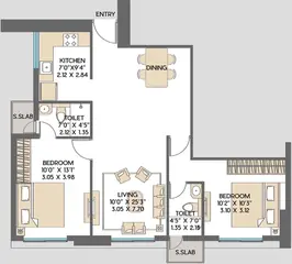 Project Image of 2 BHK Flat for Resale in SD Siennaa Kandivali East, Mumbai - Image 76803