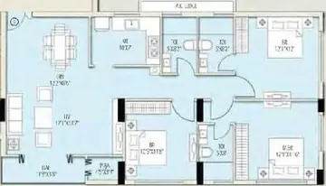 Project Image of 3 BHK Flat for Rent in Amit The Ecos Rajarhat, Kolkata - Image 77176