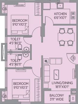 Project Image of 3 BHK Flat for Resale in PS Amistad, New Town - Image 77210