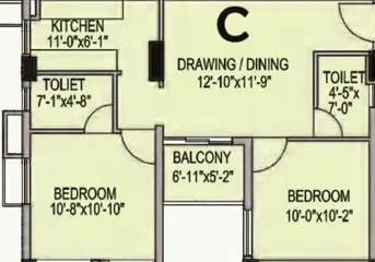 Project Image of 2.5 BHK Flat for Resale in Srijan Eternis Madhyamgram, Kolkata - Image 77352