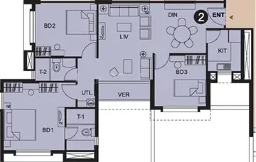 Project Image of 3 BHK Flat for Resale in Sureka Sunrise Greens New Town, Kolkata - Image 77418