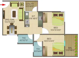 Project Image of 2 BHK Flat for Resale in Laabham Residency Pipliyahana, Indore - Image 78553