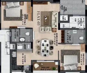 Project Image of 2 BHK Flat for Resale in Radiance The Prime Pammal, Chennai - Image 78747