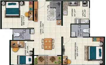 Project Image of 3 BHK Flat for Resale in Urbanrise Spring Tide Mahindra World City, Chennai - Image 78773