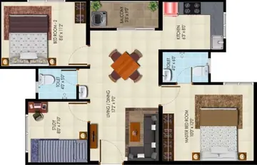 Project Image of 3 BHK Flat for Resale in Urbanrise City Of Joy Thirumazhisai, Chennai - Image 78834