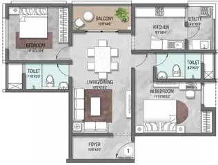 Project Image of 2 BHK Flat for Resale in Shriram Park 63 Perungalathur, Chennai - Image 78860