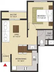 Project Image of 1 BHK Flat for Resale in Brigade Xanadu Mogappair, Chennai - Image 78909
