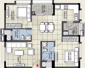 Project Image of 2 BHK Flat for Resale in NCC Signature Towers Sholinganallur, Chennai - Image 78955