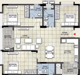 Project Image of 3 BHK Flat for Resale in NCC Signature Towers Sholinganallur, Chennai - Image 78969