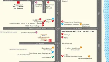 Project Image of 3 BHK Flat for Resale in NCC Signature Towers Sholinganallur, Chennai - Image 78972