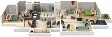 Project Image of 4 BHK Flat for Resale in Purva Somerset House Guindy, Chennai - Image 78997