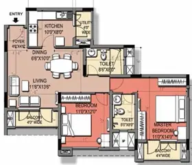 Project Image of 2 BHK Flat for Resale in Purva Windermere Pallikaranai, Chennai - Image 79018