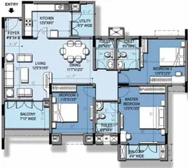 Project Image of 3 BHK Flat for Resale in Purva Windermere Pallikaranai, Chennai - Image 79036