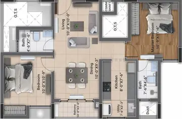 Project Image of 2 BHK Flat for Resale in DRA D Elite Sholinganallur, Chennai - Image 79051