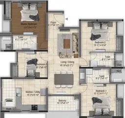 Project Image of 4 BHK Flat for Resale in DRA Skylantis Sholinganallur, Chennai - Image 79125