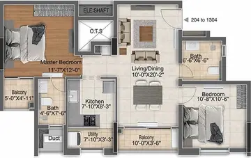 Project Image of 2 BHK Flat for Resale in DRA Polaris Madhavaram, Chennai - Image 79171