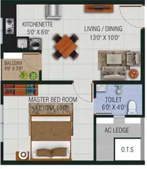 Project Image of 1 BHK Flat for Resale in Urbanrise The World Of Joy Siruseri, Chennai - Image 79328