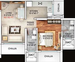 Project Image of 1 BHK Flat for Resale in Empire Towers Goregaon East, Mumbai - Image 80137