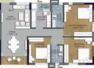 Project Image of 3 BHK Flat for Resale in PS Panache Dhapa, Kolkata - Image 81145