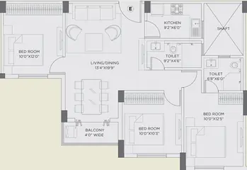 Project Image of 3 BHK Flat for Resale in Nirmala Nevada Jessore Road, Kolkata - Image 81166