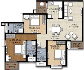 Project Image of 3 BHK Flat for Resale in Doshi Risington Karapakkam, Chennai - Image 82094