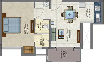 Project Image of 1 BHK Flat for Resale in Doshi Euphoria Perungudi, Chennai - Image 82159