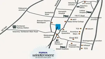 Project Image of 2 BHK Flat for Resale in Lakevista - Purva Windermere Pallikaranai, Chennai - Image 82199