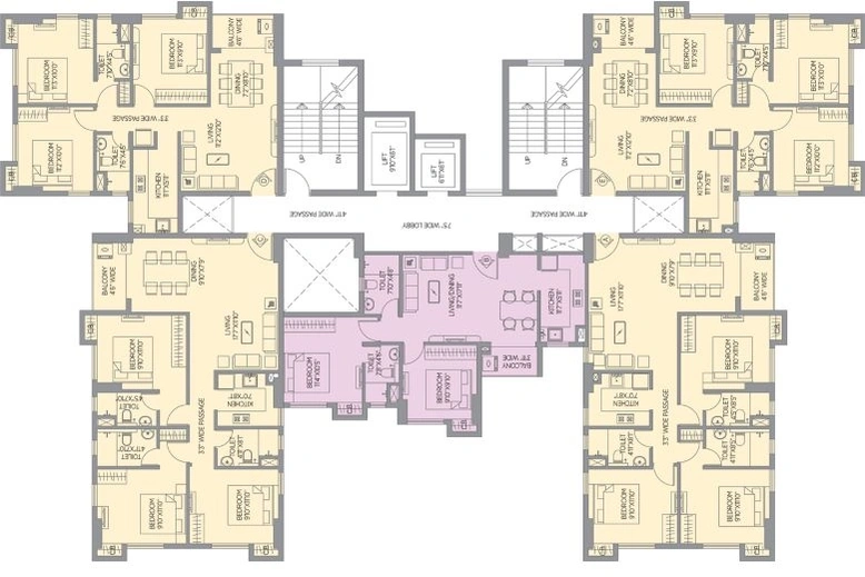 Project Image of 3 BHK Flat for Resale in PS Amistad, New Town - Image 83534