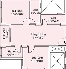 Project Image of 2 BHK Flat for Rent in Loharuka Green Heights Phase 2 Rajarhat, Kolkata - Image 87475