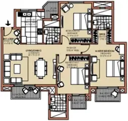 Project Image of 3 BHK Flat for Resale in ATS Golf Meadows Dera Bassi, Chandigarh - Image 89076