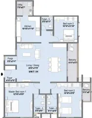 Project Image of 3 BHK Flat for Resale in Pragnya Eden Park OMR, Chennai - Image 89357