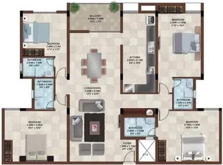 Project Image of 4 BHK Flat for Resale in Casagrand Bellissimo Alandur, Chennai - Image 89368