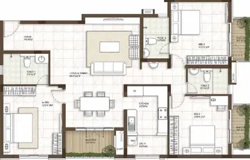 Project Image of 3 BHK Flat for Resale in Prestige Courtyards Sholinganallur, Chennai - Image 89402