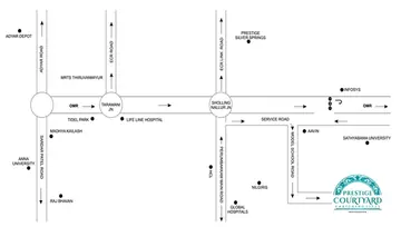 Project Image of 3 BHK Flat for Resale in Prestige Courtyards Sholinganallur, Chennai - Image 89399