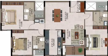 Project Image of 3 BHK Flat for Resale in Mogappair, Chennai - Image 89430