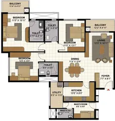 Project Image of 3 BHK Flat for Resale in Prestige Park View Whitefield, Bangalore - Image 90189